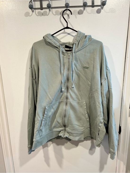Vans Sweaters - Vans Sage Green Full-Zip Hoodie